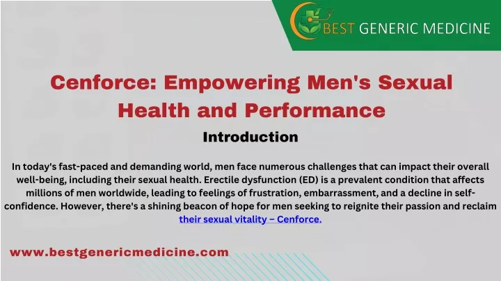 cenforce empowering men s sexual health