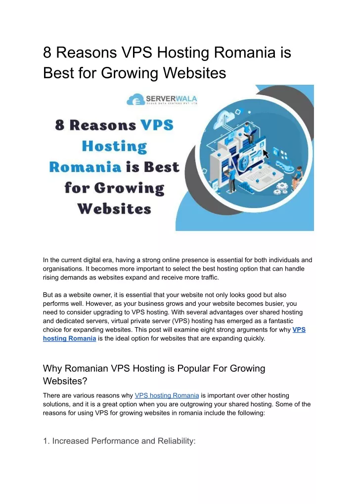 8 reasons vps hosting romania is best for growing