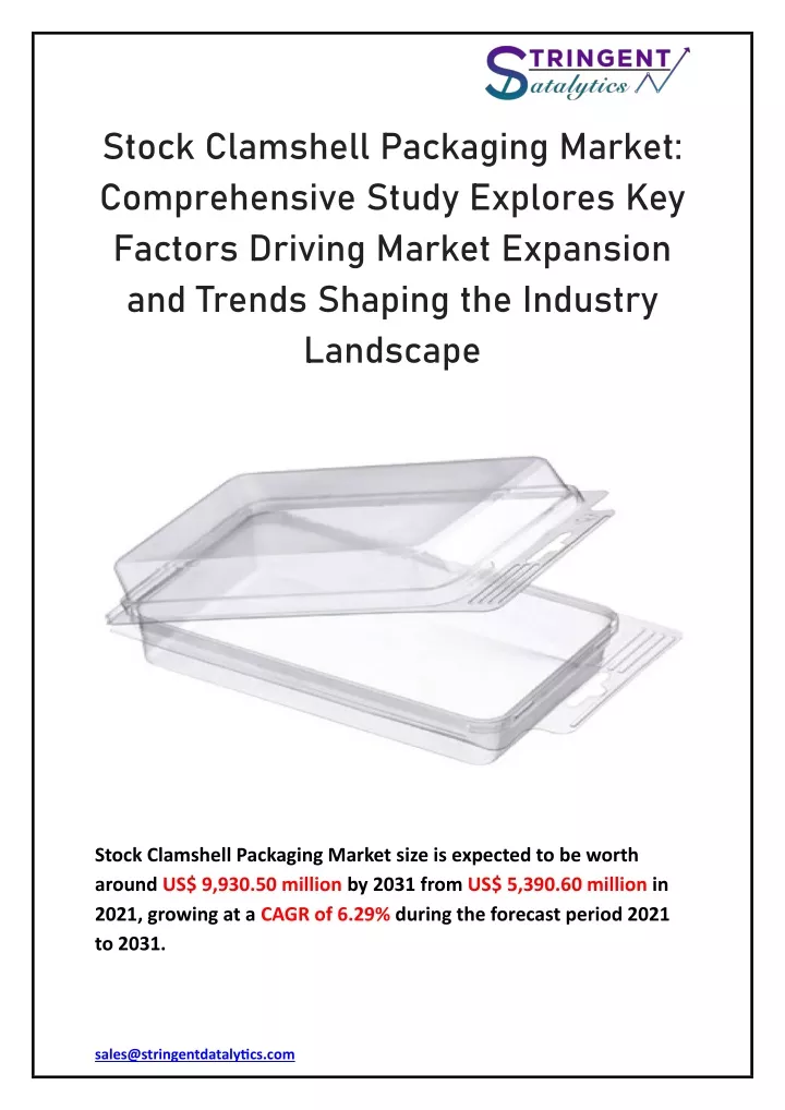 stock clamshell packaging market comprehensive