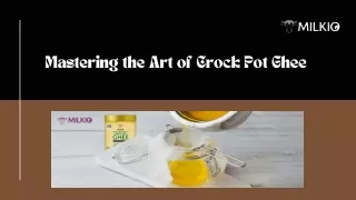 Make ghee in the crock pot