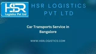 Car Transports Service in Bangalore