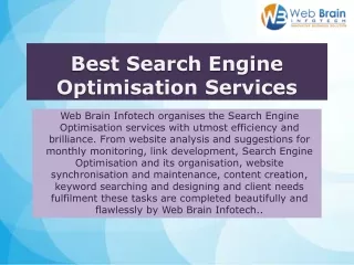 Best Search Engine Optimisation Services