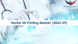 Dental 3D Printing Market Future Prospects and Forecast To 2028