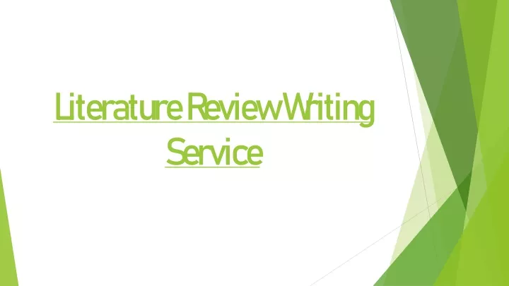 literature review writing service