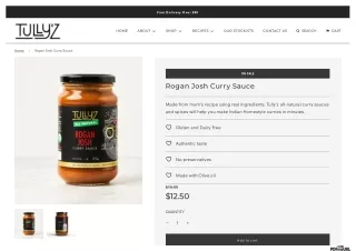 Rogan Josh Curry Sauce Online - Tullyz Kitchen