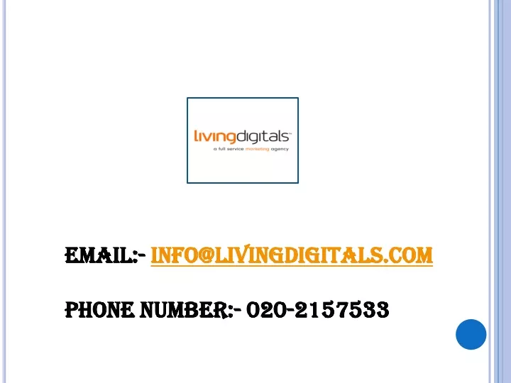 email i nfo@livingdigitals com phone number