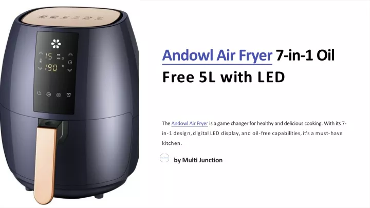 andowl air fryer 7 in 1 oil free 5l with