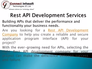 Rest api development company