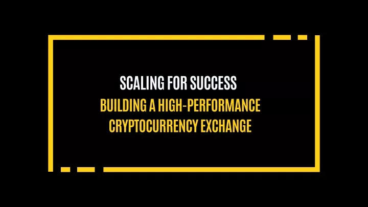 scaling for success