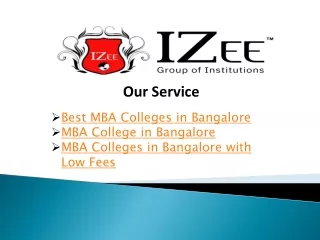 Best MBA Colleges in Bangalore