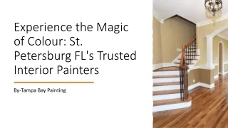 Experience the Magic of Colour St. Petersburg FL's Trusted Interior Painters_