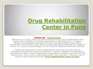 Drug Rehabilitation Center in Pune