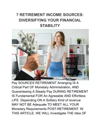 7 retirement income sources diversifying your