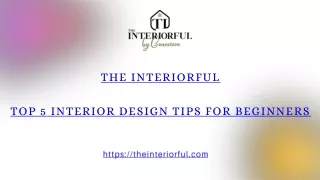 Top 5 Interior Design Tips for Beginners