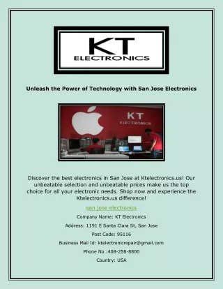 Unleash the Power of Technology with San Jose Electronics