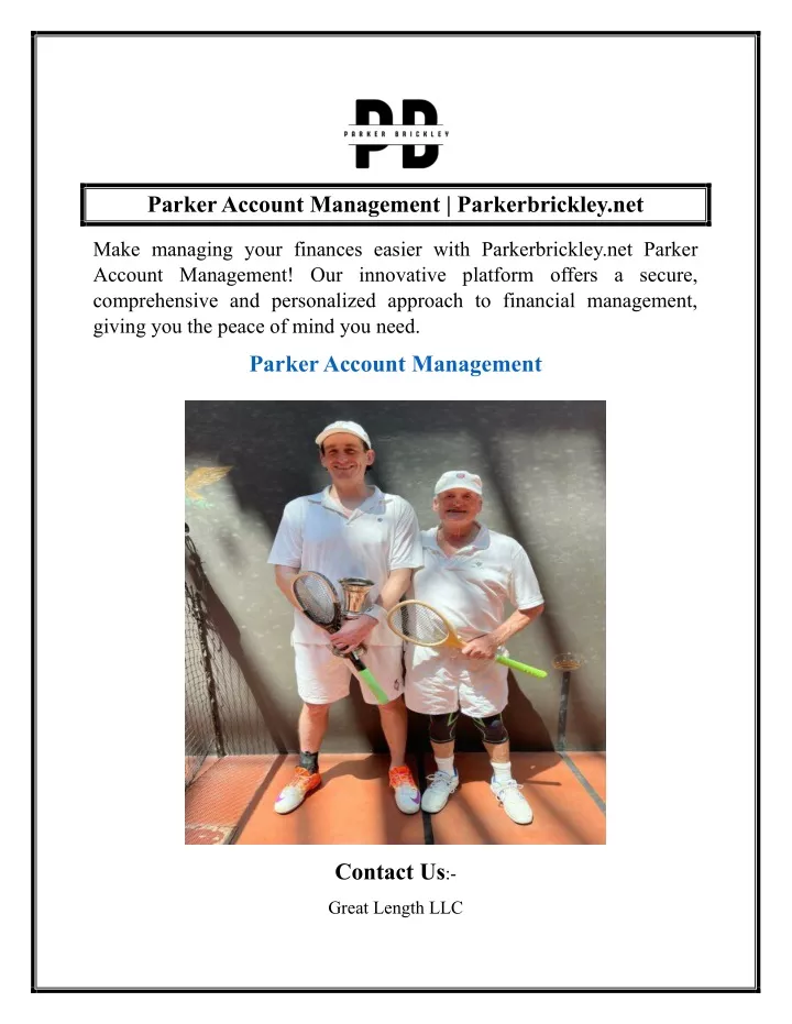 parker account management parkerbrickley net