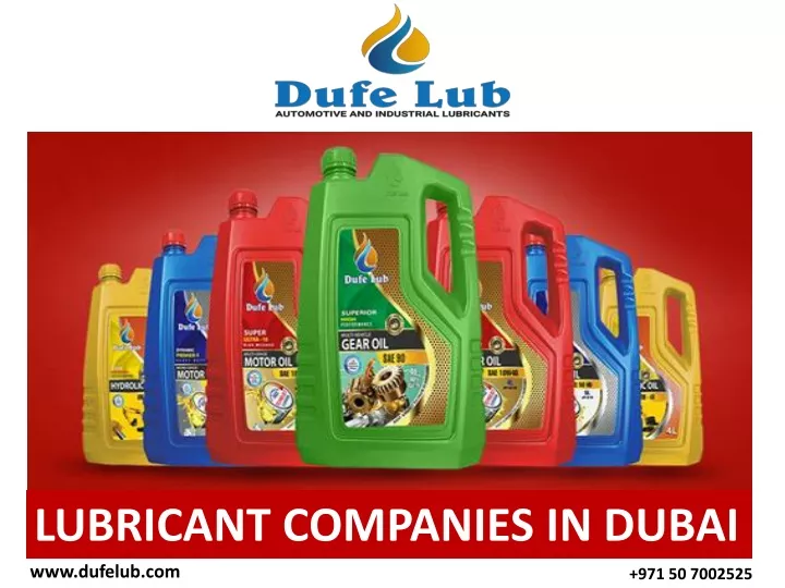 lubricant companies in dubai www dufelub com