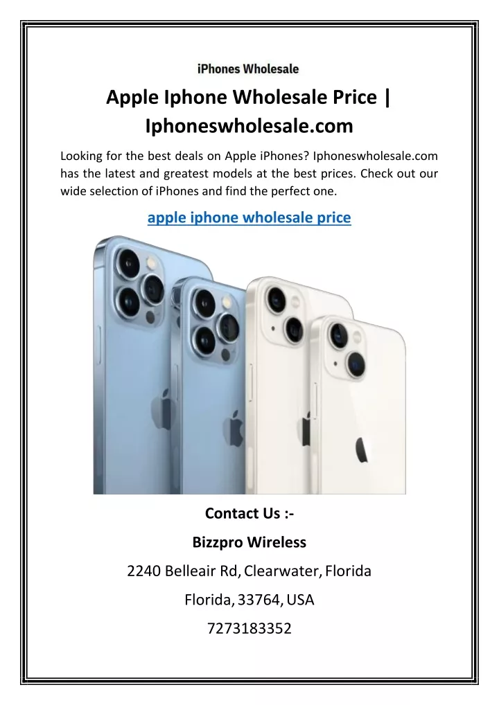 apple iphone wholesale price iphoneswholesale com