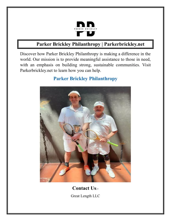 parker brickley philanthropy parkerbrickley net