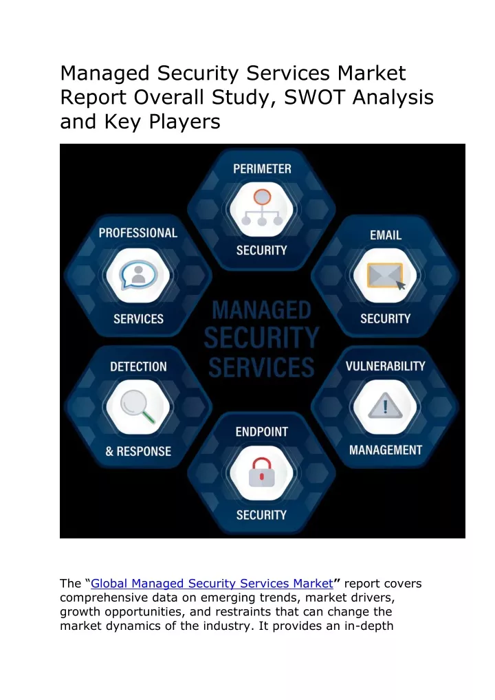 managed security services market report overall