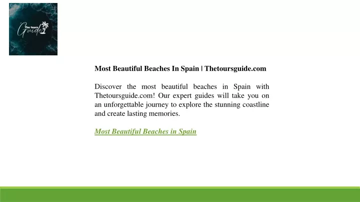 most beautiful beaches in spain thetoursguide