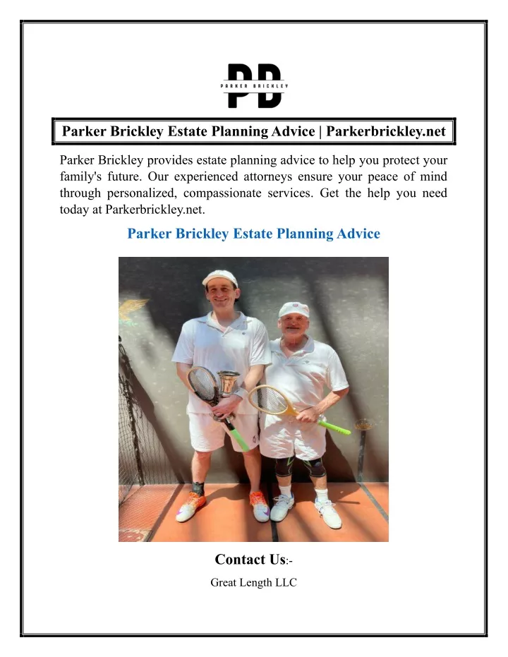 parker brickley estate planning advice