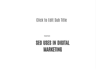 seo uses in digitalmarketing