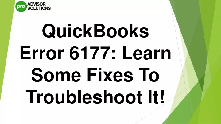 quickbooks error 6177 learn some fixes