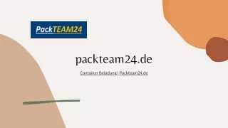 Container Beladung | Packteam24.de