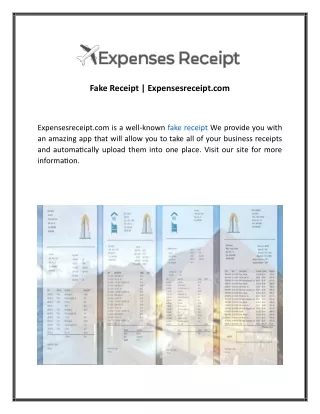 fake receipt expensesreceipt com