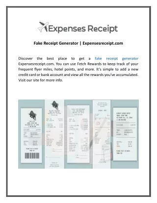 fake receipt generator expensesreceipt com