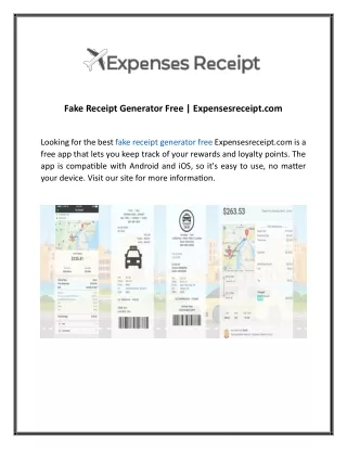 fake receipt generator free expensesreceipt com