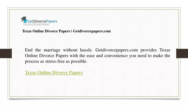 texas online divorce papers getdivorcepapers com