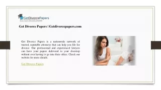 Get Divorce Papers  Getdivorcepapers.com