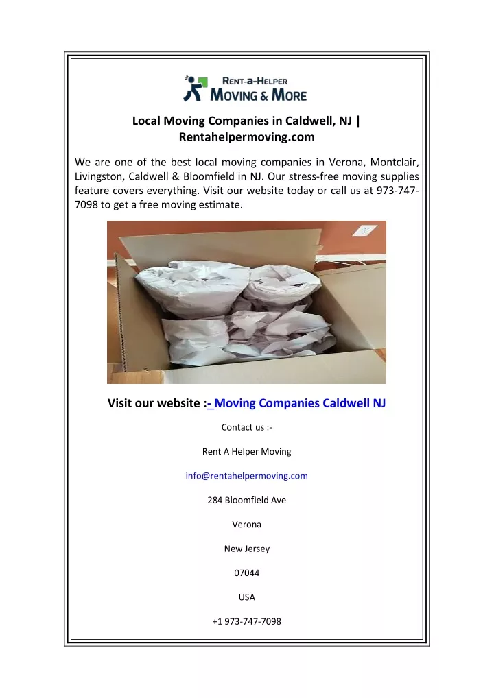 local moving companies in caldwell