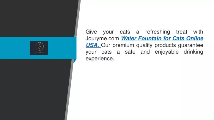 give your cats a refreshing treat with jouryme