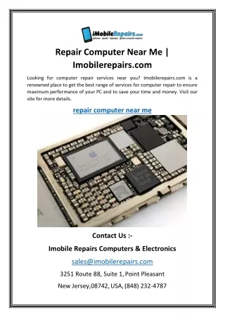 Repair Computer Near Me | Imobilerepairs.com