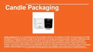 PPT - Candle Packaging PowerPoint Presentation, free download - ID:13125919