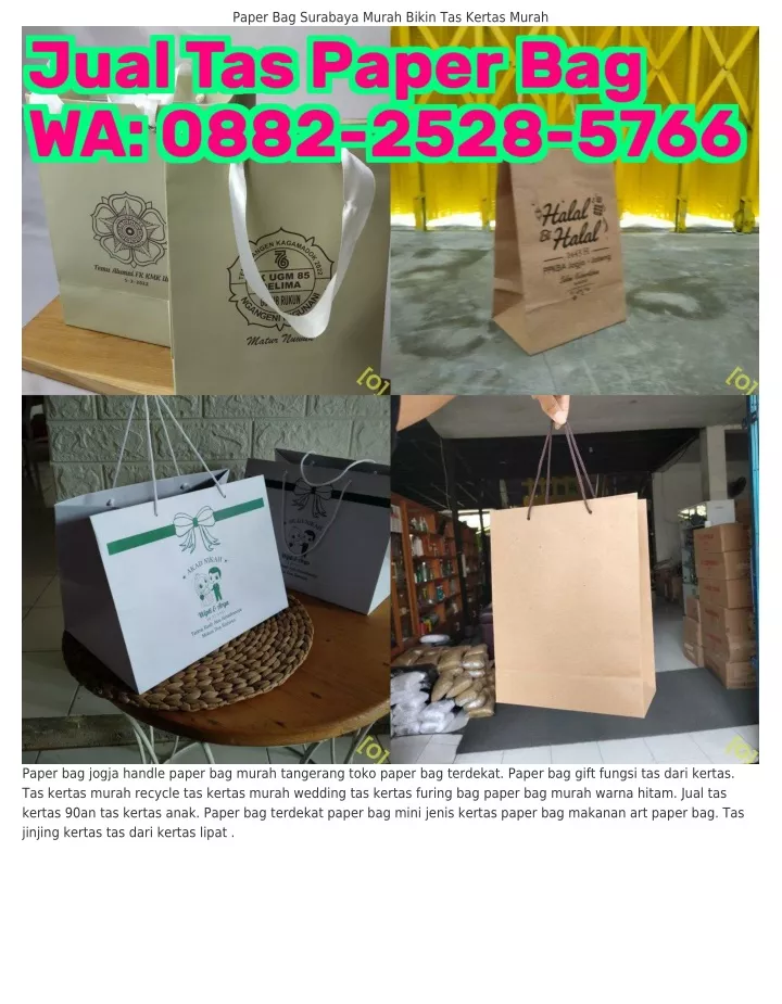 paper bag surabaya murah bikin tas kertas murah