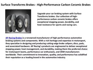 APR Performance - High-Quality Carbon Fiber Aerodynamic Upgrades