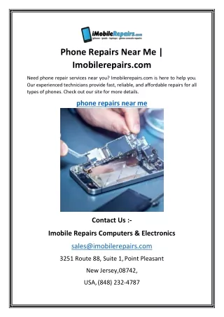 phone repairs near me imobilerepairs com