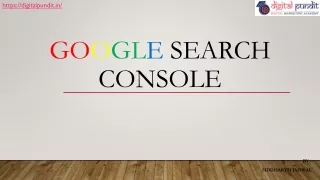 GOOGLE SEARCH CONSOLE