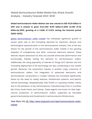 global semiconductor wafer market size share