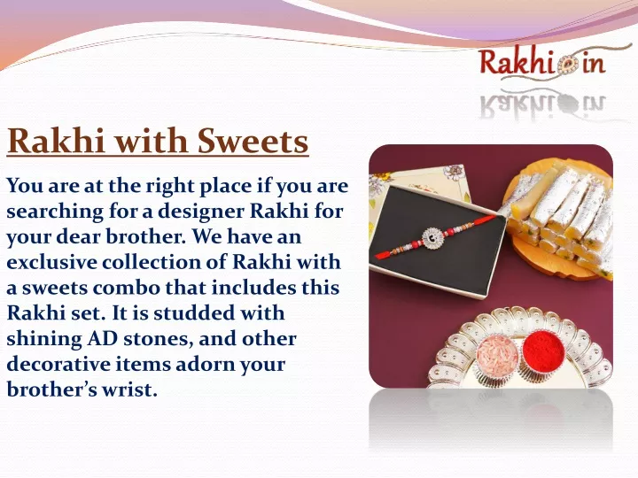 rakhi with sweets