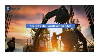 Security On Construction Sites | Building Site Security Guards