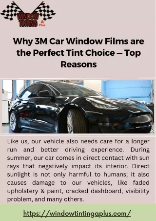 Enhance Your Driving Experience with 3M Crystalline Car Window Tint in CA
