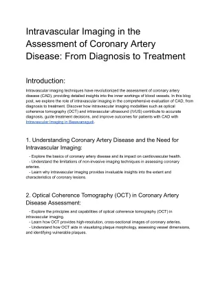 Intravascular Imaging in the Assessment of Coronary Artery Disease_ From Diagnosis to Treatment