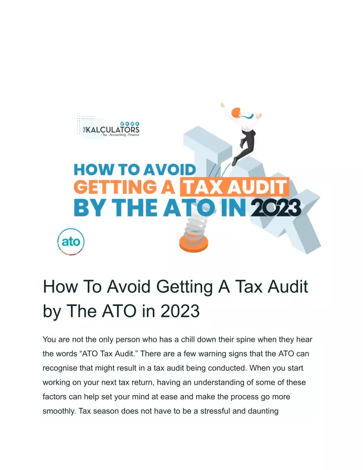 how to avoid getting a tax audit