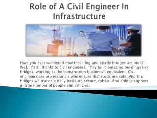 How Civil Engineers Ensure the Stability of Public Infrastructure