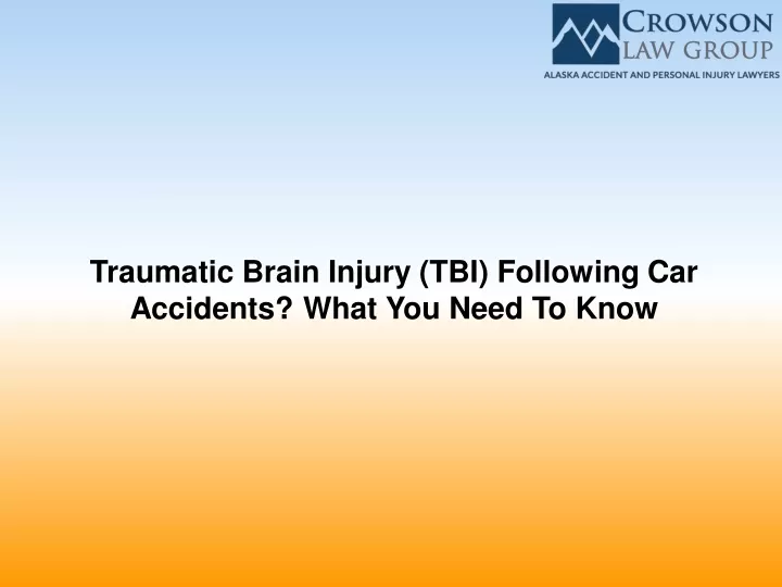 traumatic brain injury tbi following